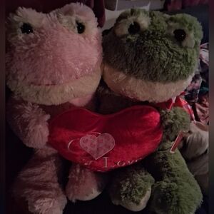 Valentines Day Stuffed Frogs